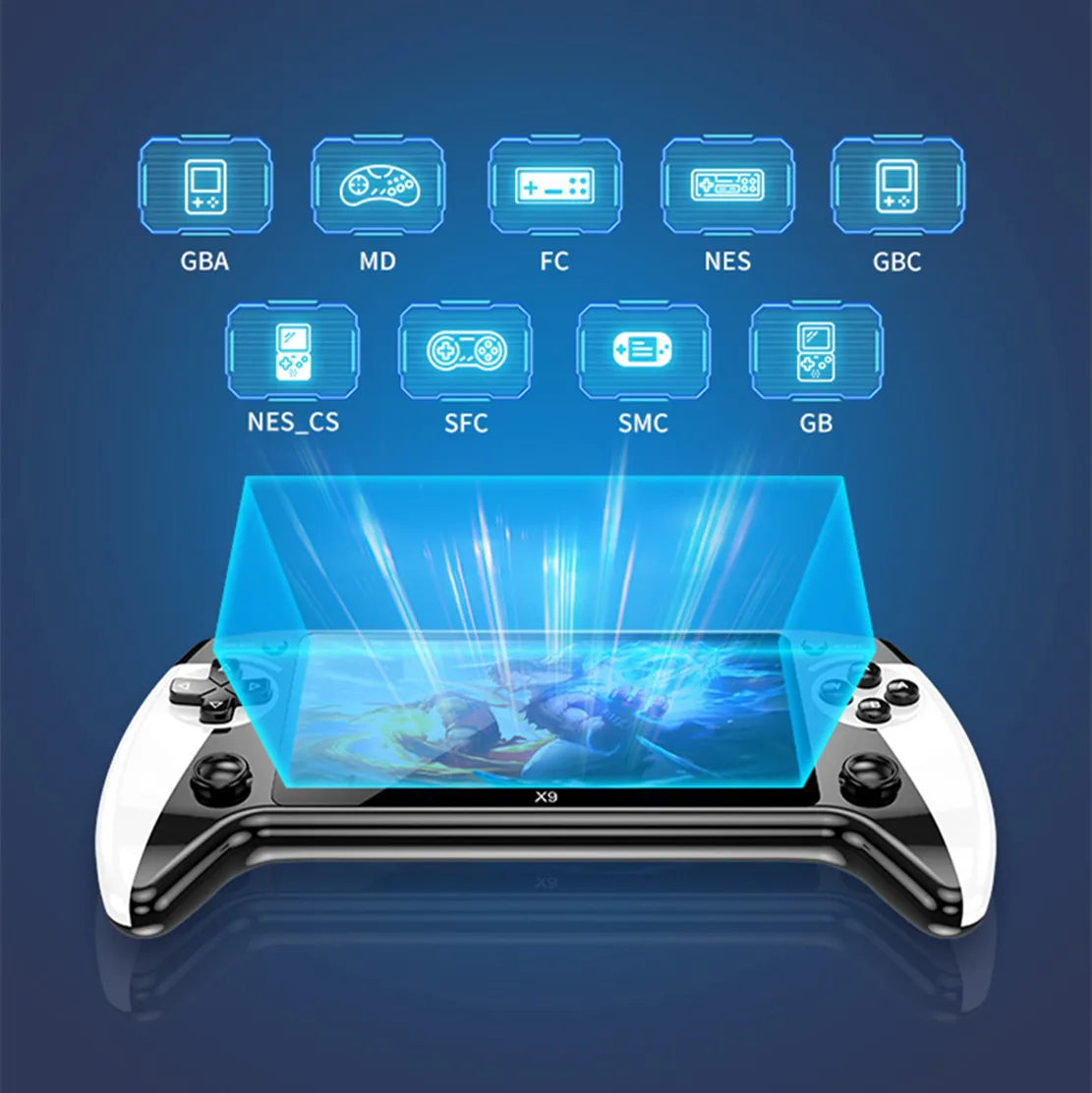 X9 Handheld Retro Game Console With Built-In Games
