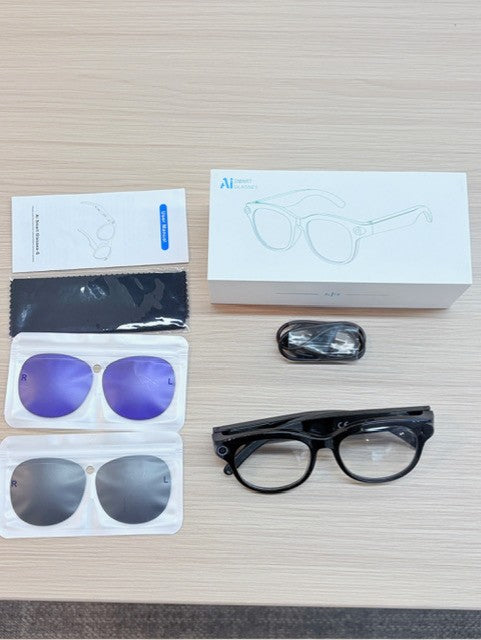 4K Smart Glasses with AI, Translation & Bluetooth Audio