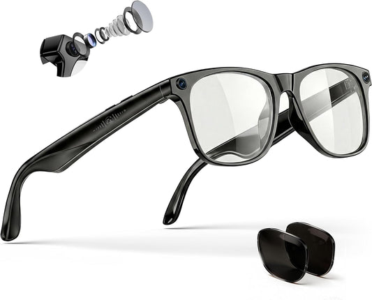 4K Smart Glasses with AI, Translation & Bluetooth Audio