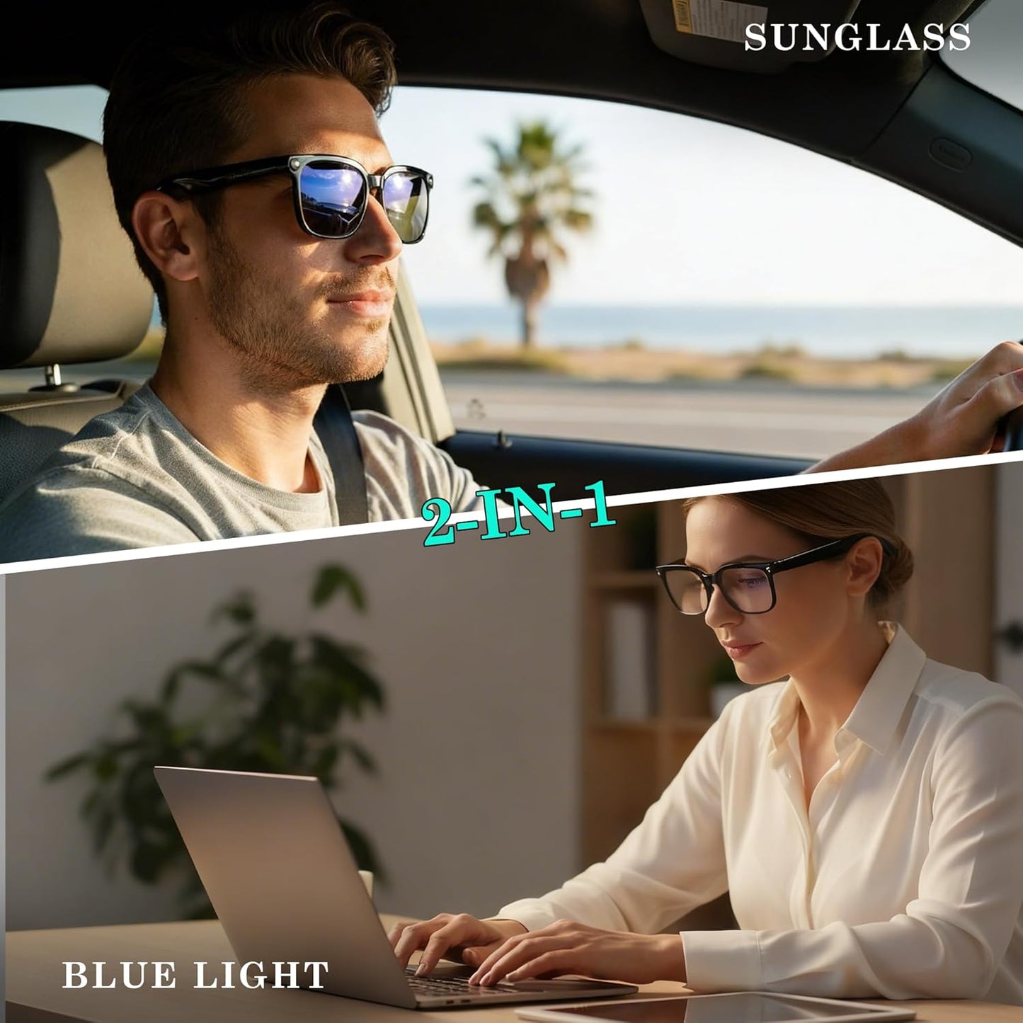 4K Smart Glasses with AI, Translation & Bluetooth Audio