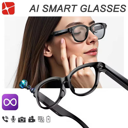 4K Smart Glasses with AI, Translation & Bluetooth Audio