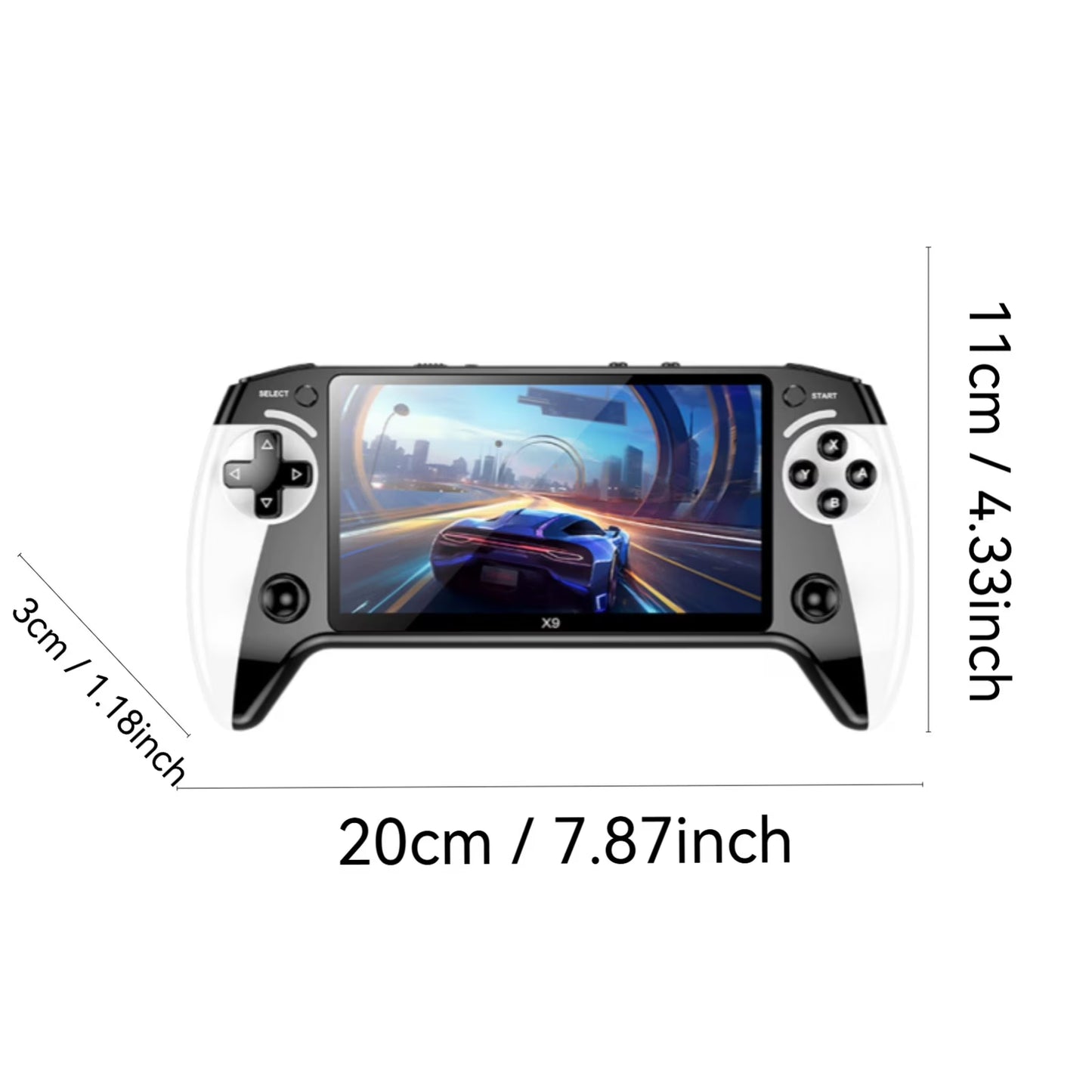 X9 Handheld Retro Game Console With Built-In Games
